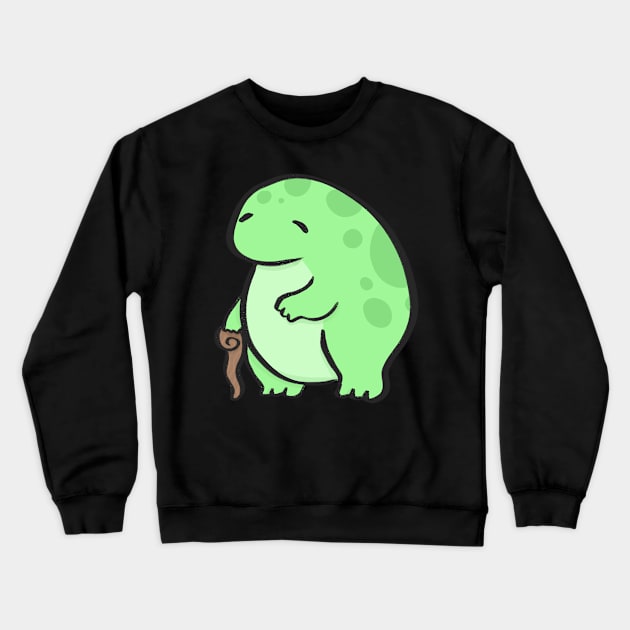 Elderly frog Crewneck Sweatshirt by IcyBubblegum